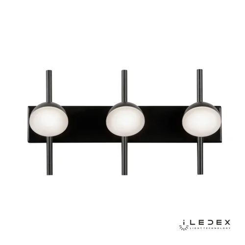 Бра LED Inefable X088209 9W BK iLedex чёрный белый на 1 лампа, основание чёрное в стиле современный хай-тек  фото 3